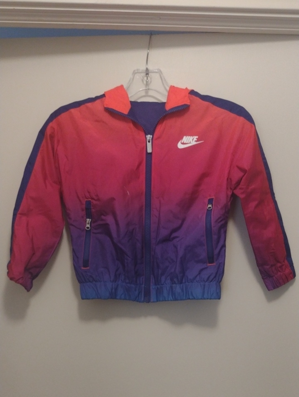 Nike Girl's Pink to Blue Gradient Jacket (J845)